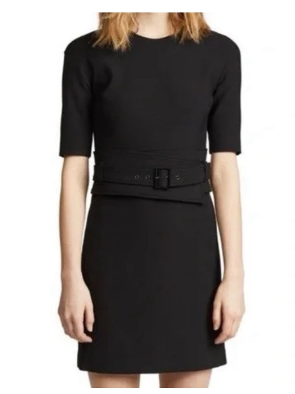 Veronica Beard Black Nora Dress with Belt